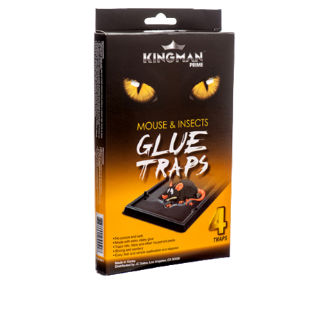 RAT TRAP & MOUSE KINGMAN GLUE TRAPS 4PK 1CT