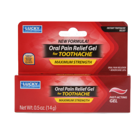 ORAL PAIN LUCKY RELIEF GEL 0.5OZ 1CT