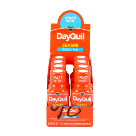 DAYQUIL SEVERE COLD&FLU 1OZ BOTTLE 8PK