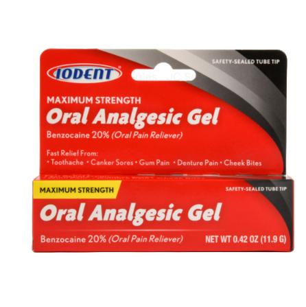 ORAL ANALGESIC GEL IODENT 0.42OZ 1CT