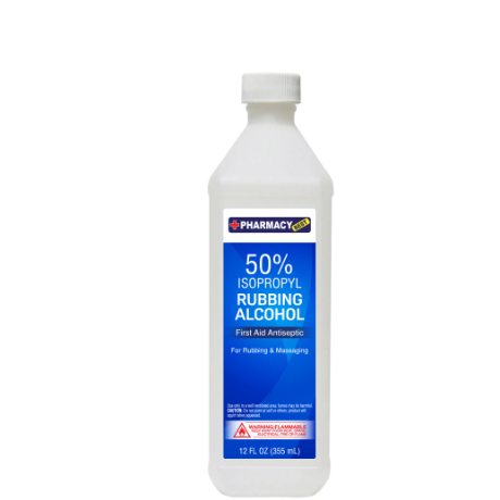 RUBBING ALCOHOL PHARMACY 50% CLEAR 12OZ 1CT