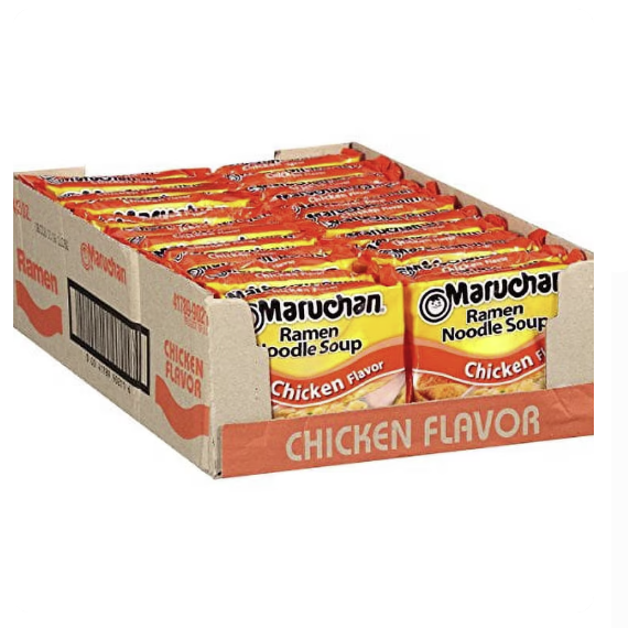 SOUP MARUCHAN CHICKEN BAGS 3OZ 24PK