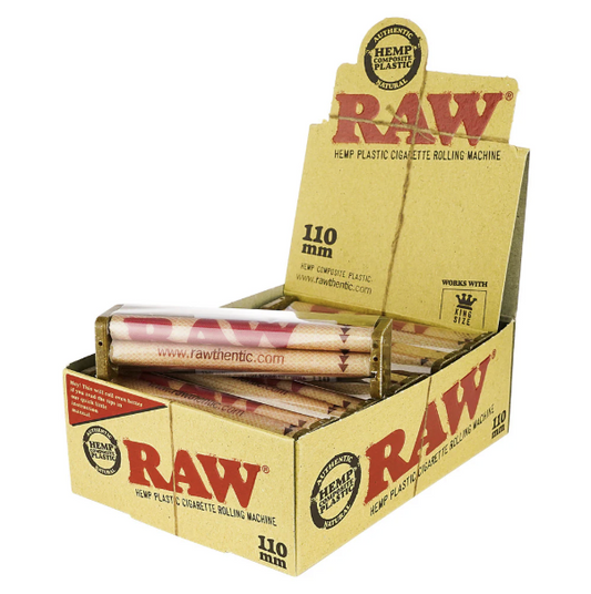 RAW CIGARETTE ROLLING MACHINE 110MM BROWN 12CT