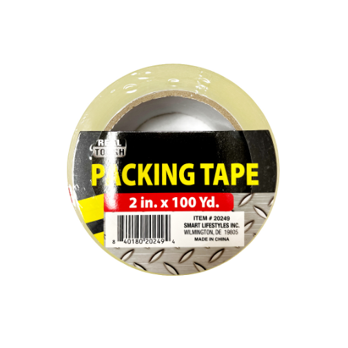 PACKING TAPE REAL TOUGH CLEAR 2INX100YD 1CT