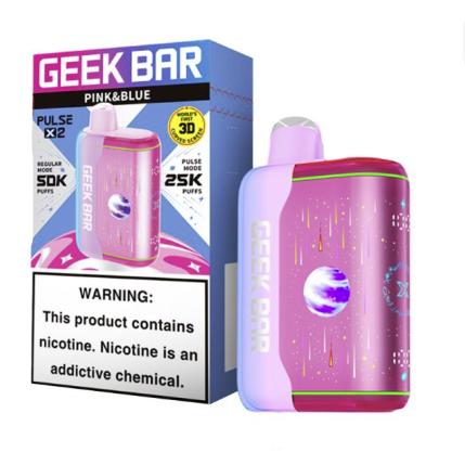 VAPE GEEK BAR PULSE X2 PINK&BLUE 5PK