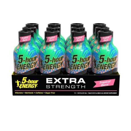 ENERGY 5 HOUR EXTRA STRENGTH TROPICAL BURST 1.93OZ 12PK 1CT