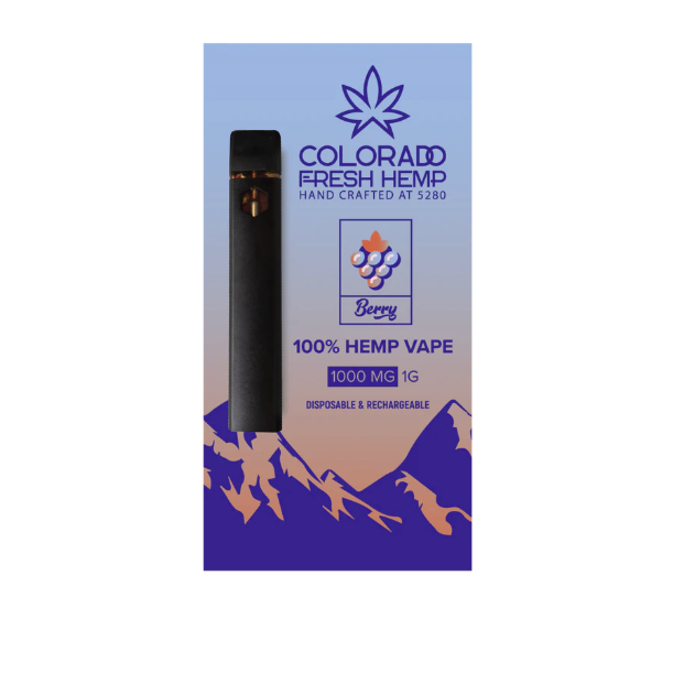 1000MG USDA CERTIFIED BERRY ORGANIC CBD VAPE 1CT