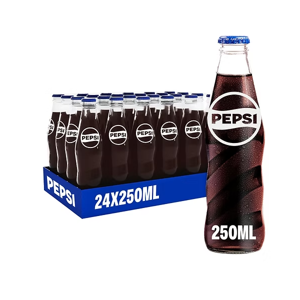 PEPSI GLASS BOTTLE 250ML 24PK 1CT