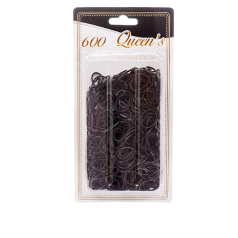HAIR RUBBER BANDS BLACK 12PK 1CT