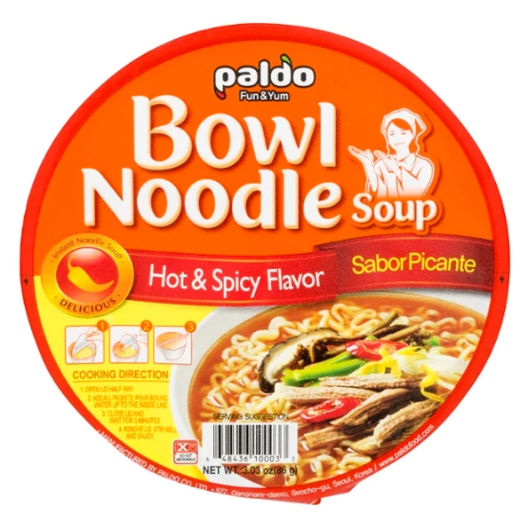 SOUP PALDO BOWL HOT&SPICY 3.03OZ 12PK