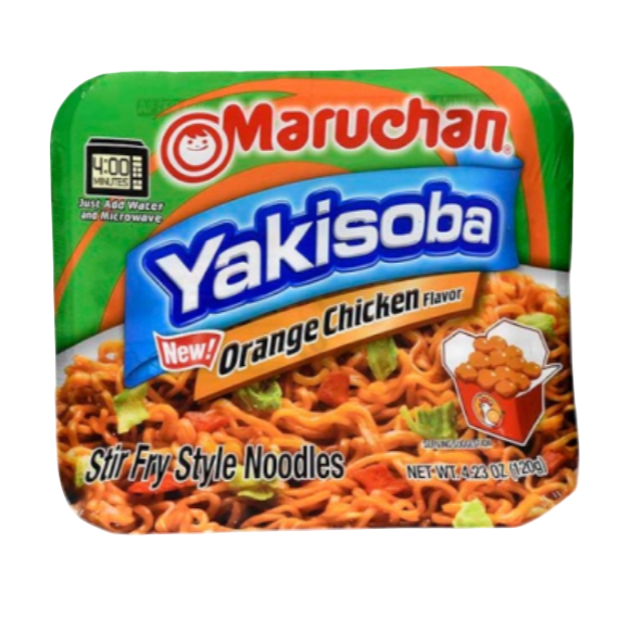 SOUP MARUCHAN YAKISOBA ORANGE CHICKEN 4.23OZ 8PK