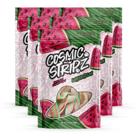 COSMIC SOUR STRIPZ WATERMELON 4.4OZ 1CT