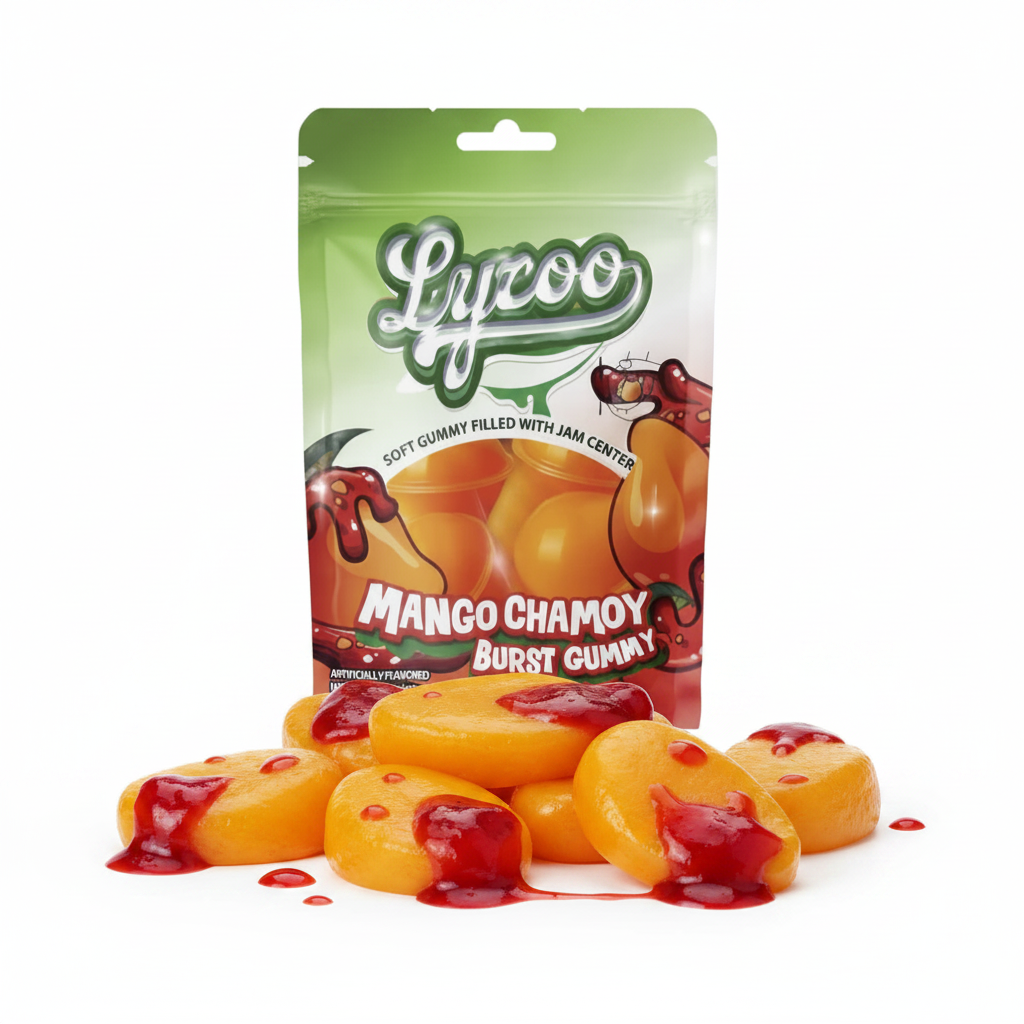 LYZOO MANGO CHAMOY GUMMY CANDY 72G 1CT
