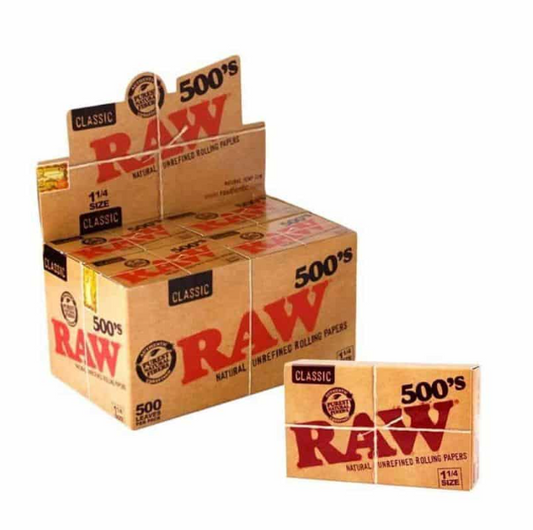 RAW PAPER 500'S 1 1/4 20CT