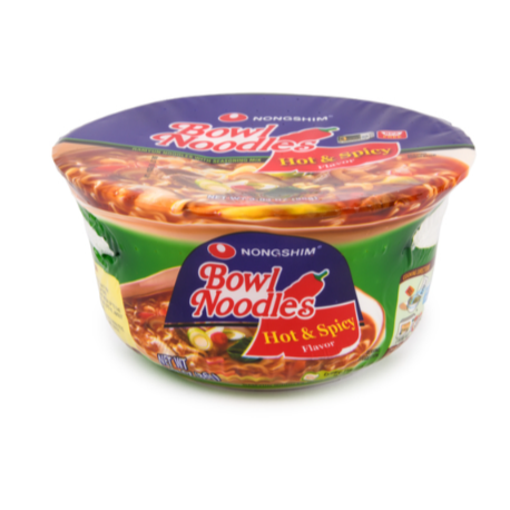 SOUP NONGSHIM HOT&SPICY BOWL 3.03OZ 12PK