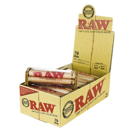 RAW CIGARETTE ROLLING MACHINE 79MM BROWN 12CT