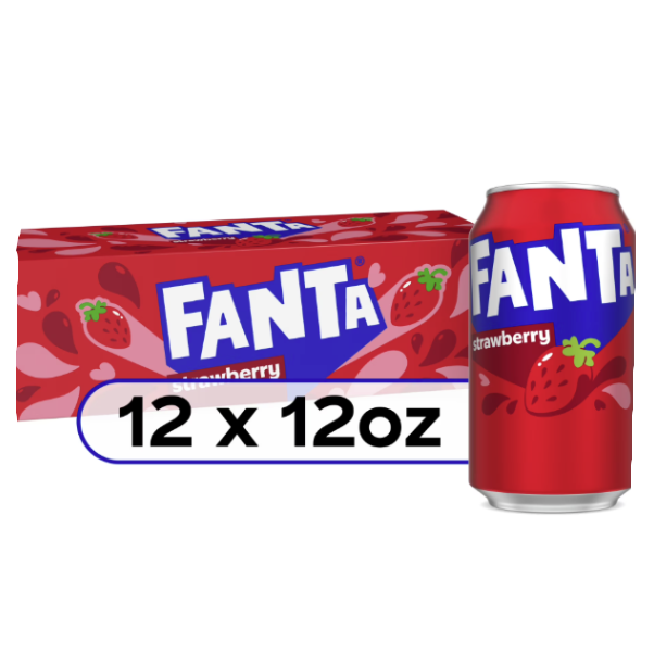 FANTA STRAWBERRY 12 PACK SODA 1CT