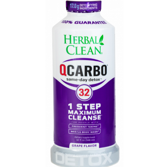 QCARBO HERBAL CLEAN DETOX CLEANSE GRAPE 16OZ 1CT