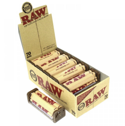 RAW CIGARETTE ROLLING MACHINE 70MM BROWN 12CT