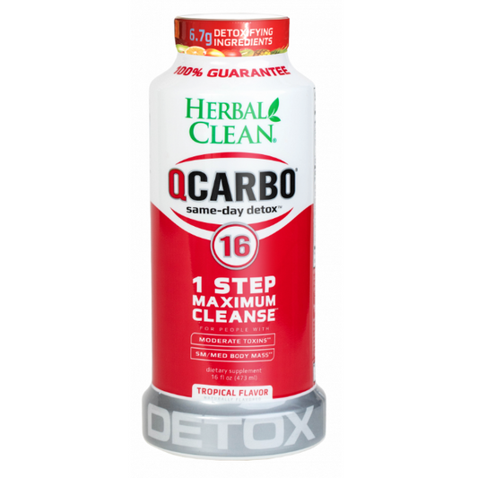 QCARBO HERBAL CLEAN DETOX CLEANSE TROPICAL 16OZ 1CT