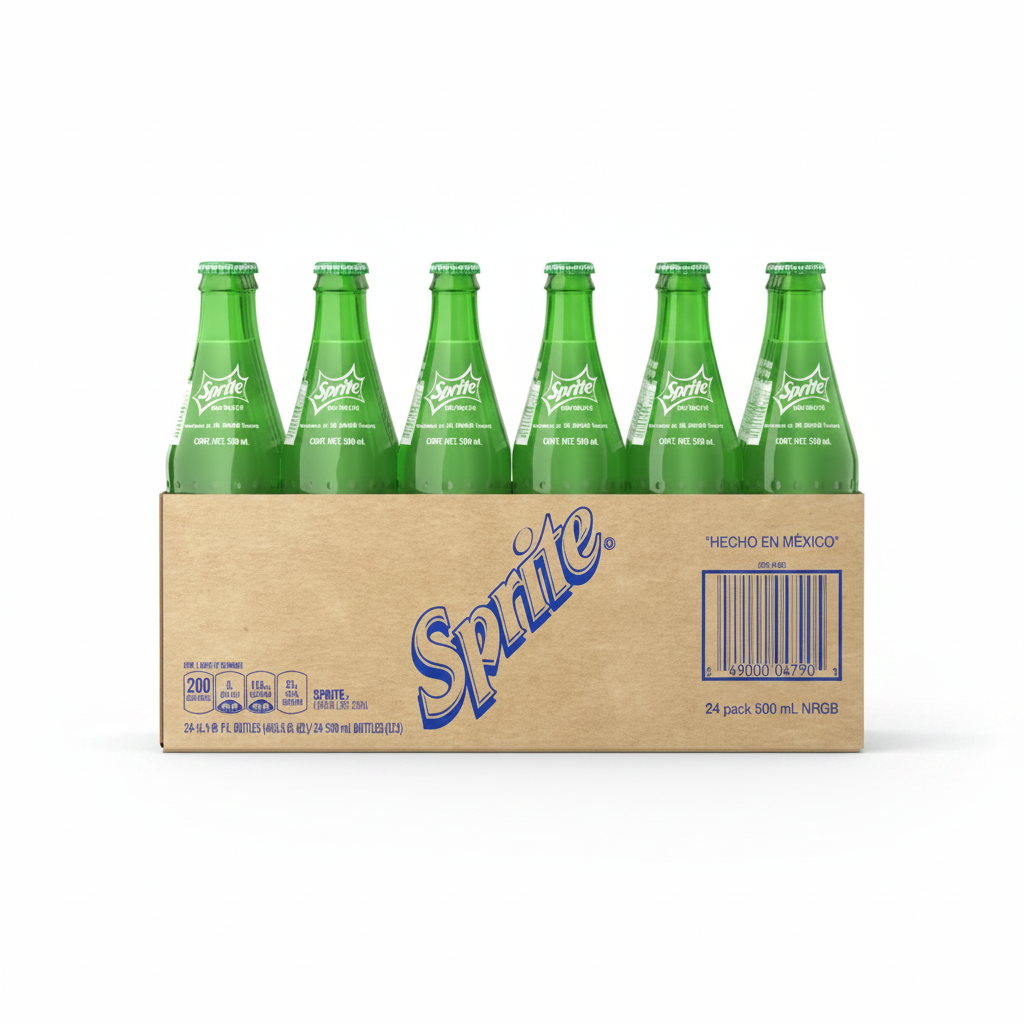 SPRITE MEXICAN GLASS BOTTLE 500ML 24PK