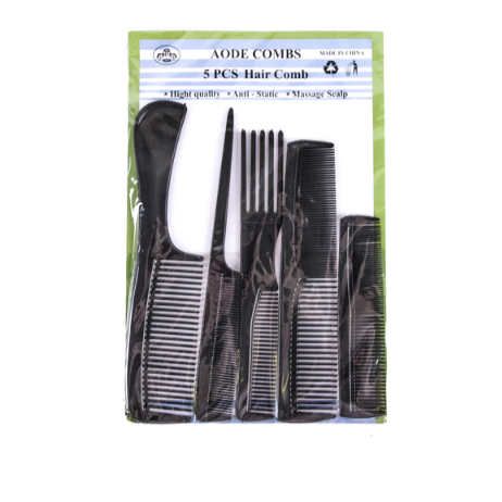 HAIR COMB SET 5PK 1 CT
