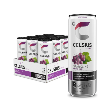 CELSIUS ENERGY GRAPE RUSH 12OZ 12PK