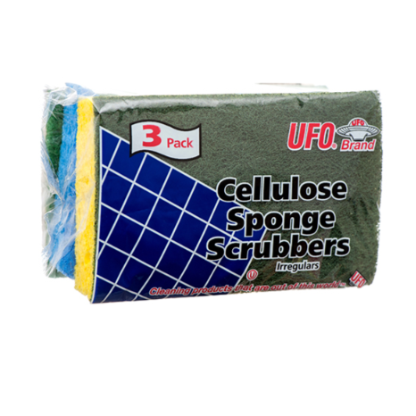 SPONGE SCRUBBER UFO 3PK