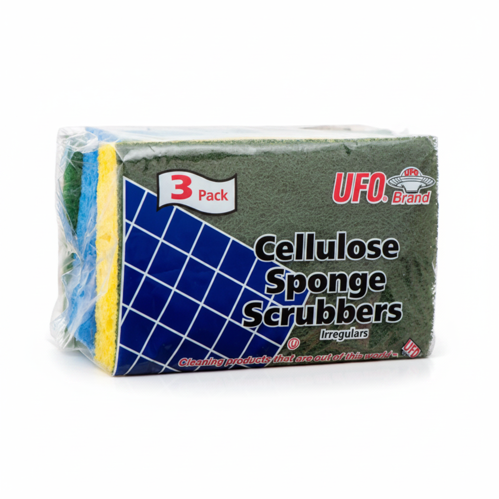 SPONGE SCRUBBER UFO 3PK