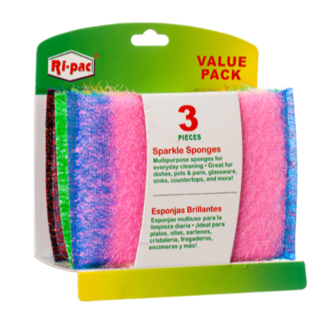 SPONGES RI-PAC 3 PK ASSORTED