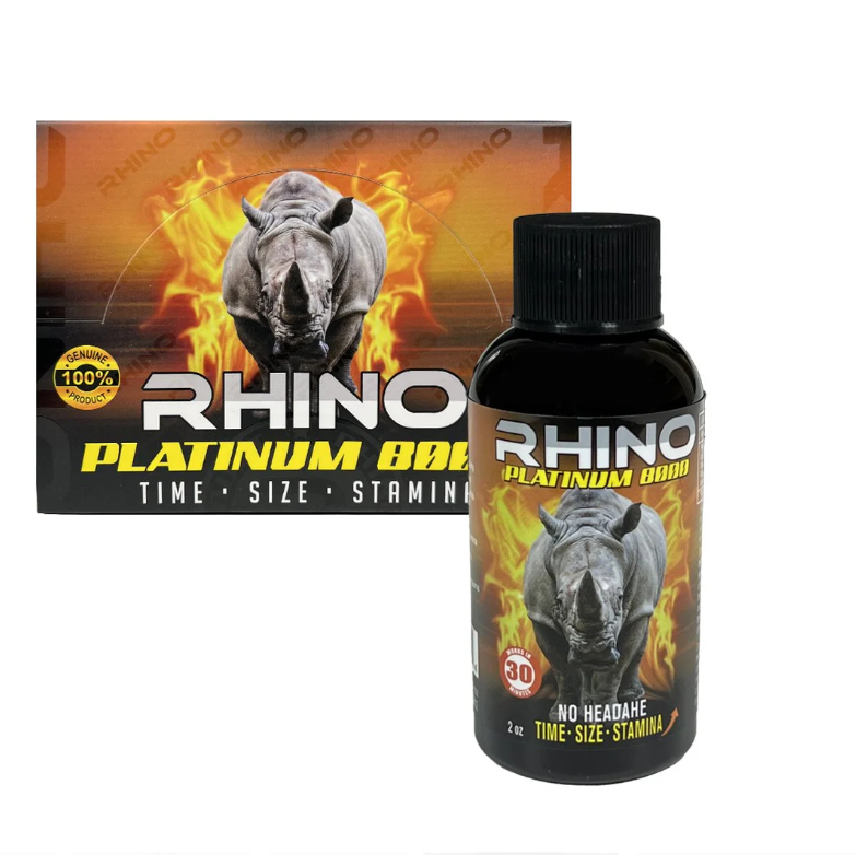 RHINO LIQUID PLATINUM 8000 2OZ 12CT