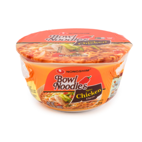 SOUP NONGSHIM SPICY CHICKEN BOWL 3.03OZ 12PK