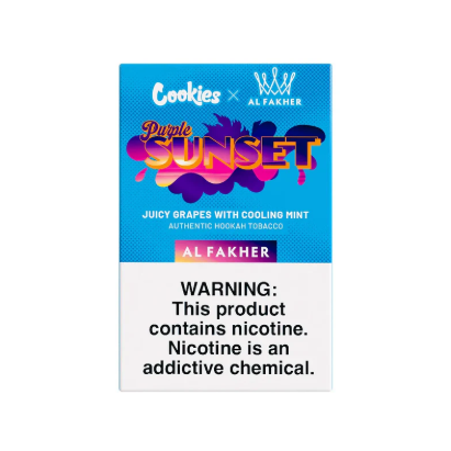 AL FAKHER COOKIES PURPLE SUNSET HOOKAH TOBACCO 50G 10PK