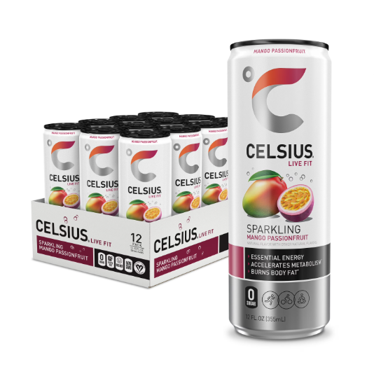 CELSIUS ENERGY MANGO PASSIONFRUIT 12OZ 12PK