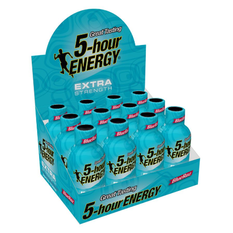 ENERGY 5 HOUR EXTRA STRENGTH BLUE RASPBERRY 1.93OZ 12PK 1CT