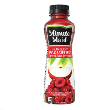 JUICE MINUTE MAID CRANBERRY APPLE RASPBERRY 12OZ 24PK