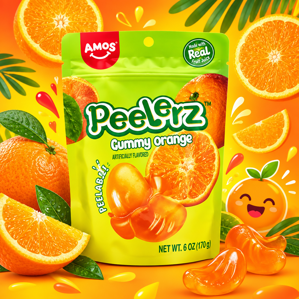 PEELERZ GUMMY ORANGE 6OZ 1CT