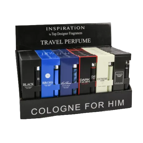 COLOGNE FOR HIM ASSORTED SCENTS 1.18OZ 48CT