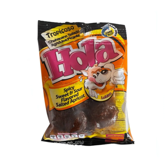 HOLA SPICY SWEET & SOUR FLAV0RED SALTED APRICOT 12PK 3.5OZ 1CT