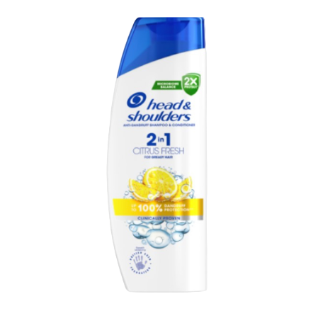SHAMPOO HEAD & SHOULDERS 2IN1 CITRUS 330ML 1CT