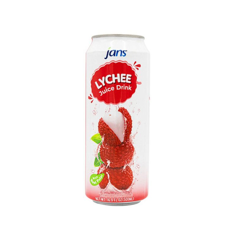JANS JUICE LYCHEE W/PULP 16.9OZ 12PK 1CT