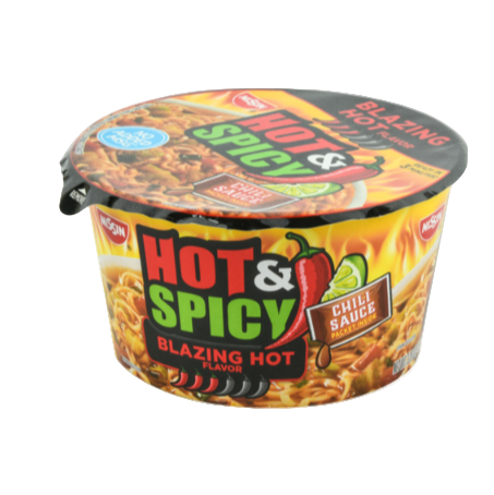 SOUP NISSIN BLAZING CHILI SAUCE BOWL 3.26OZ 6PK