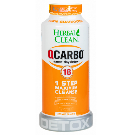 QCARBO HERBAL CLEAN DETOX CLEANSE ORANGE 16OZ 1CT
