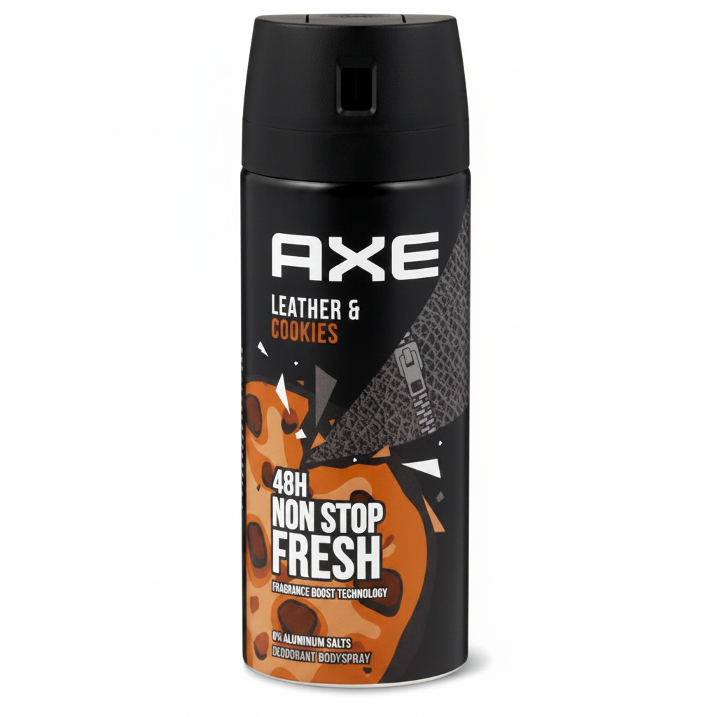 DEODORANT AXE LEATHER&COOKIES SPRAY 150ML 1CT