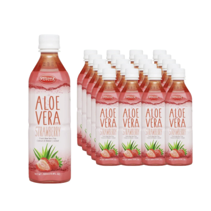 VISVITA ALOE VERA DRINK 16.9 OZ STRAWBERRY 20PK