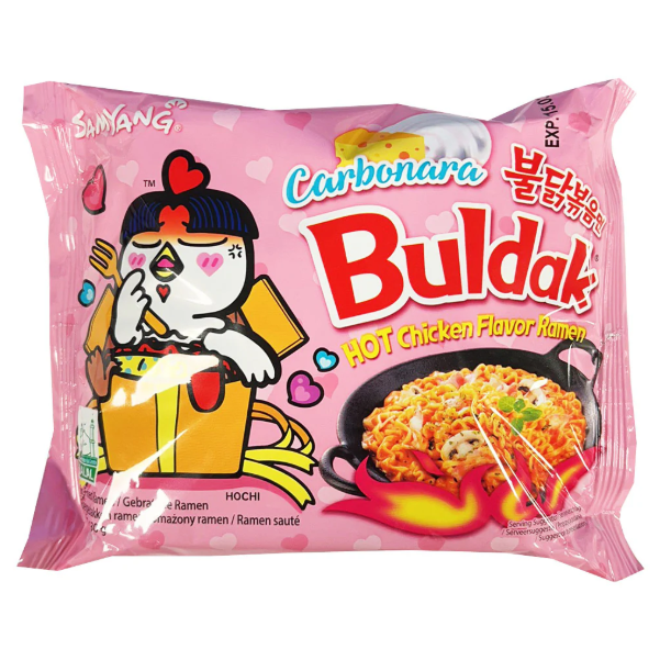 SOUP BULDAK BAGS CARBONARA 4.58OZ 5PK