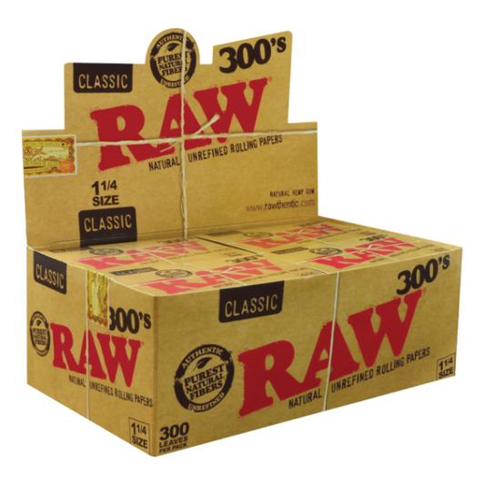 RAW PAPER 300'S 1 1/4 20CT GOLD