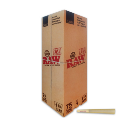 RAW CONES 1 1/4 SIZE 75PK GOLD