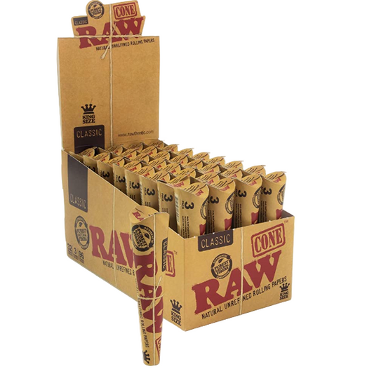 RAW CONES KING SIZE 3PK 32CT GOLD