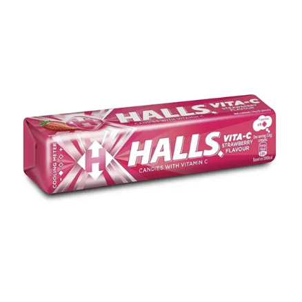 HALLS COUGH DROPS STRAWBERRY 2OPK 1CT